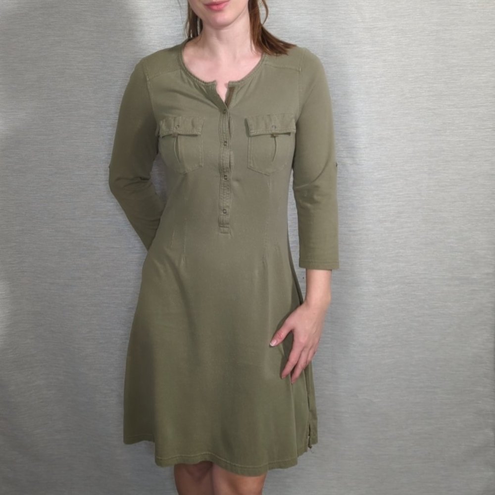 Patagonia A-line Henley cotton dress